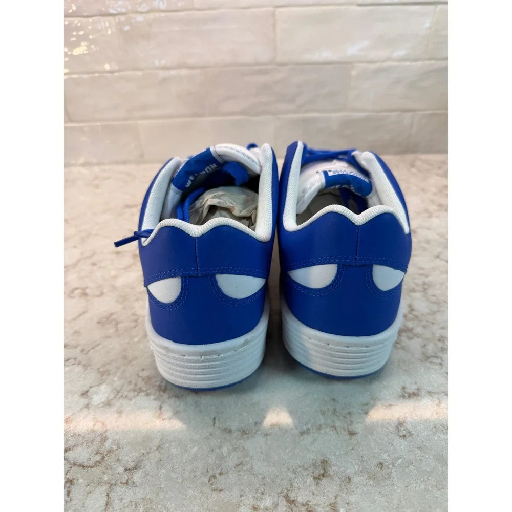 Converse Weapon Low White Royal Blue Leather Sneakers Mens 11, NEW